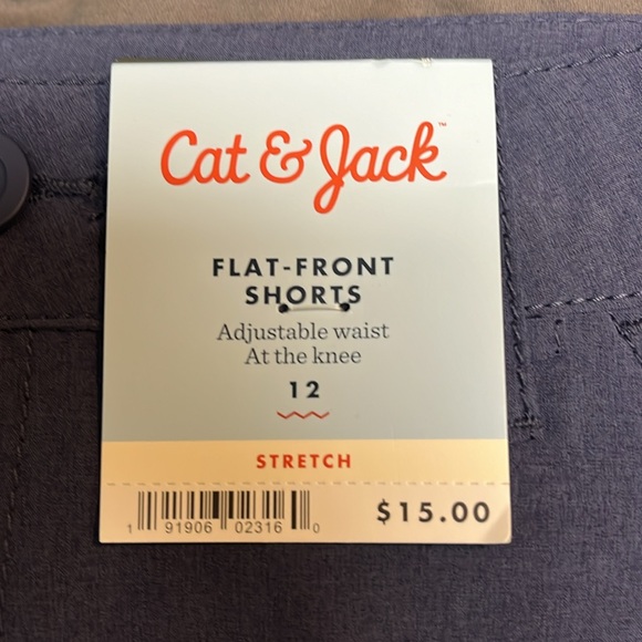 Cat and Jack flat front shorts size 12 - Picture 2 of 3